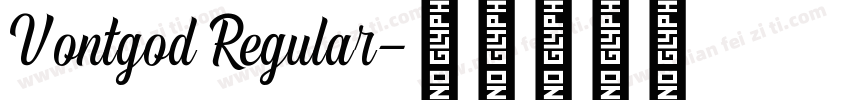 Vontgod Regular字体转换